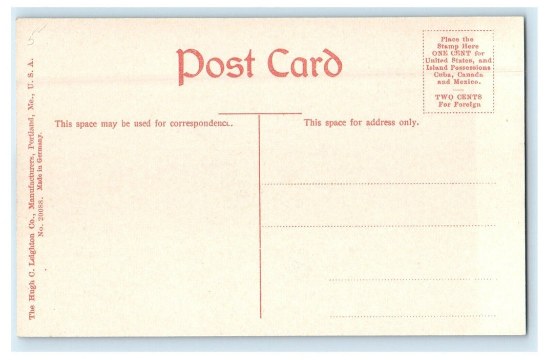 1915 The Housatonic River, Great Barrington Massachusetts MA Antique Postcard