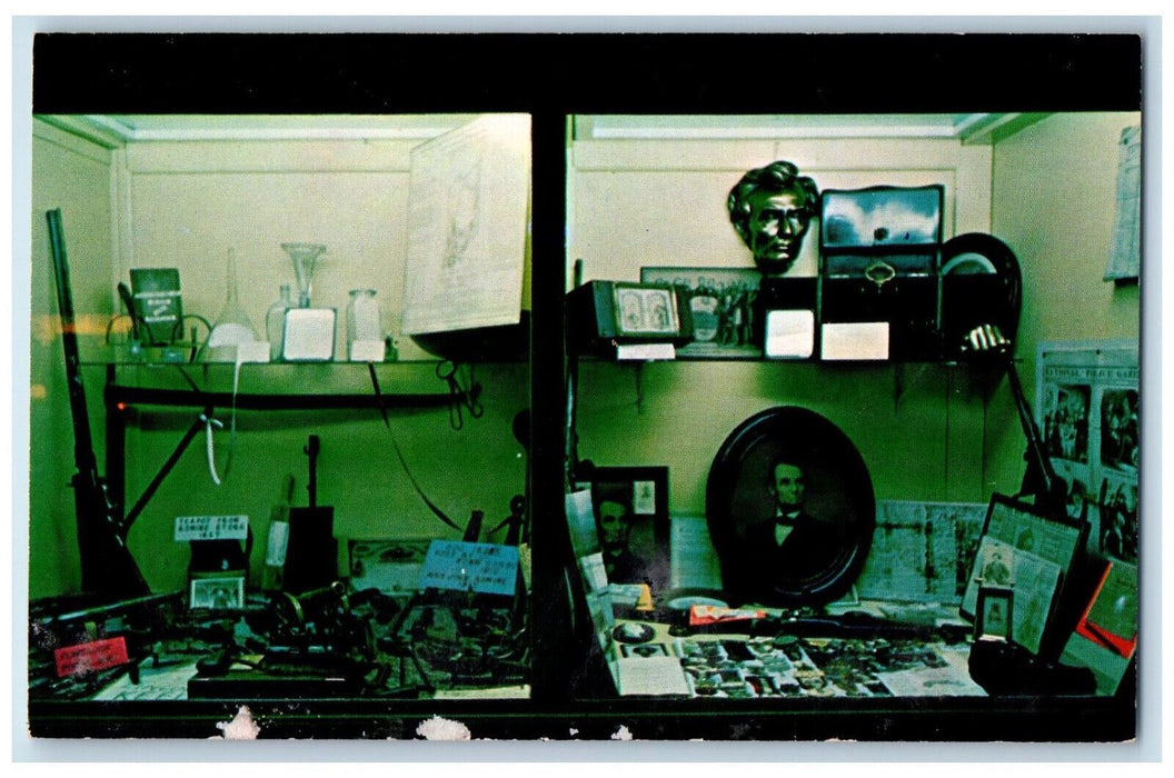 c1950s Lincoln Display at Santa Claus Land Santa Claus Indiana IN Postcard