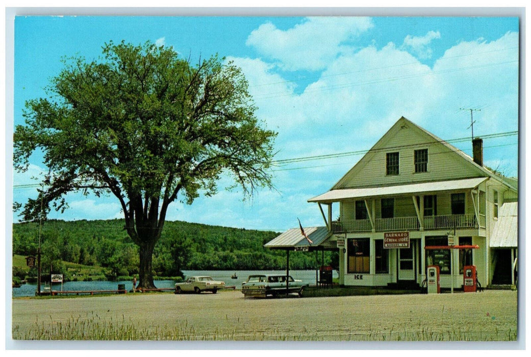 1967 Camping, Boating, Fishing, Barnard General Store, Barnard VT Postcard