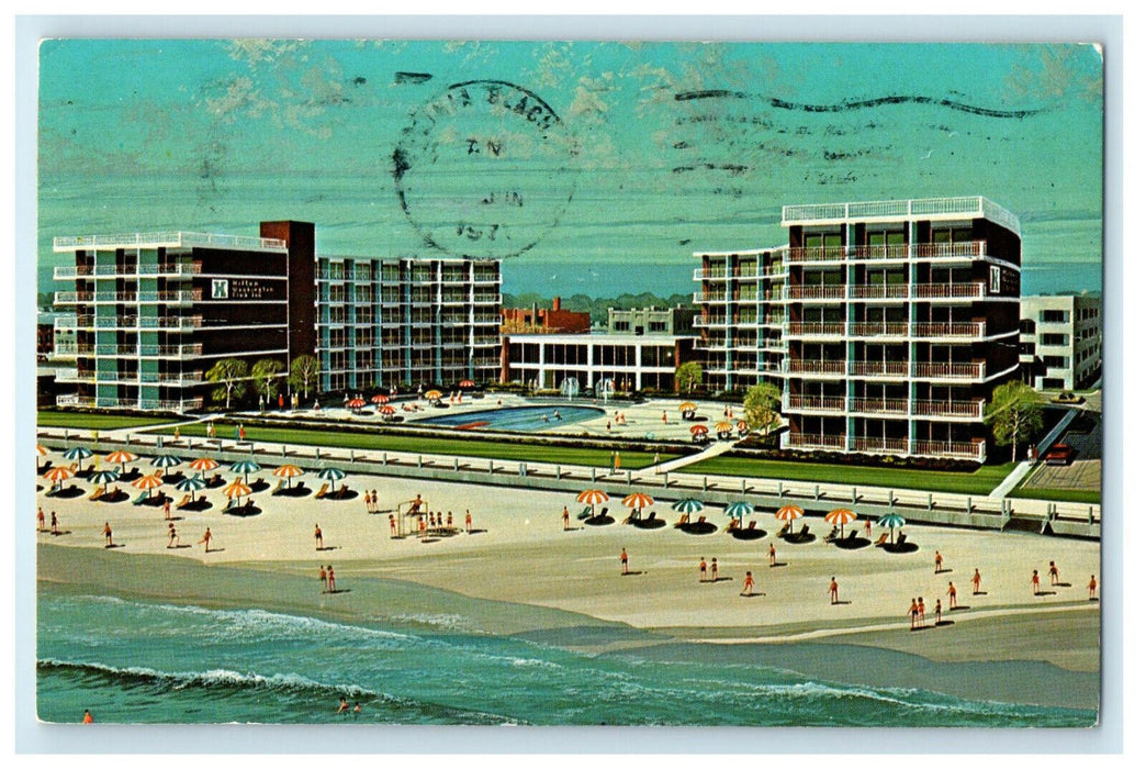 1971 Hilton Washington Club Inn, Virginia Beach, Virginia VA Posted Postcard