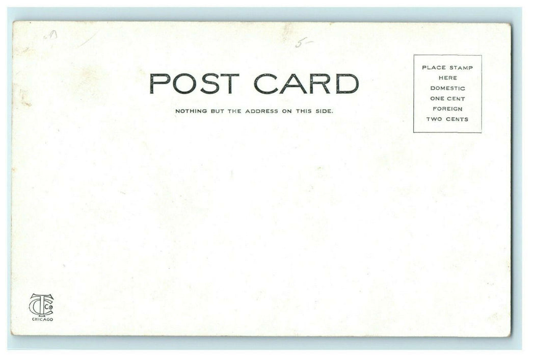Cut-Off Between Islands Sterling Illinois Rowboat c1905 Vintage Antique Postcard