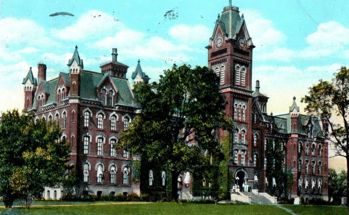 1930 Administration Building, Ohio State University, Columbus Ohio OH Postcard