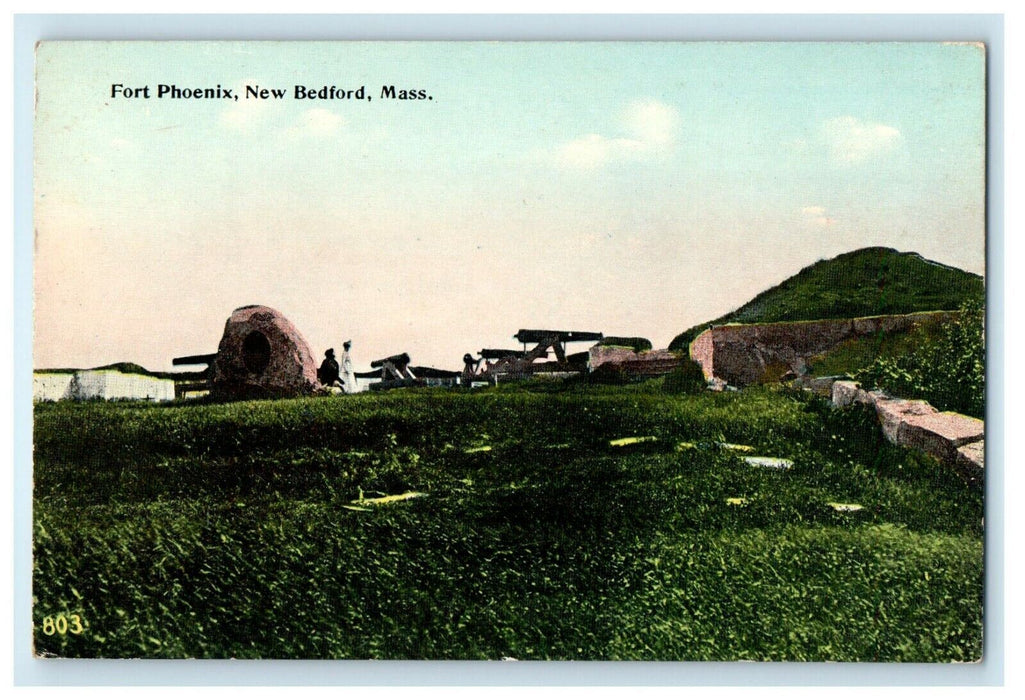 1909 Fort Phoenix, New Bedford, Massachusetts MA Antique Postcard