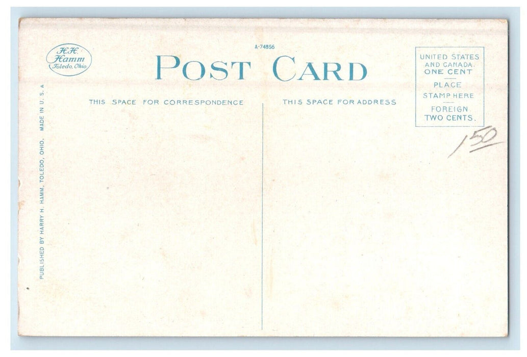c1910's M.E. Church Street View Plymouth Indiana IN Unposted Antique Postcard