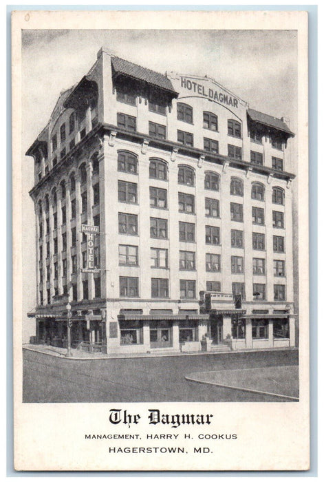 c1940's Modern and Fireproof The Dagmar Hagerstown Maryland MD Postcard