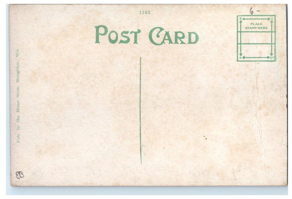 c1910's Passenger Boat Lake Kegonsa Stoughton Wisconsin WI Antique Postcard