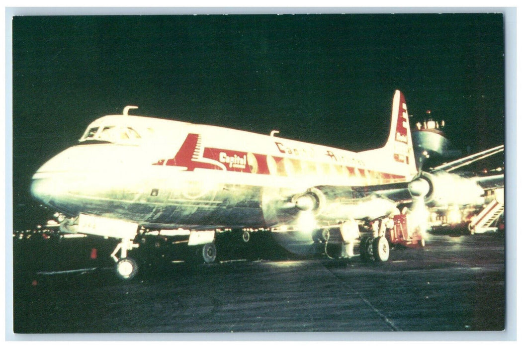 c1960s Capital VC-700 Airplane, Unposted #451 Historical Aircraft Postcard
