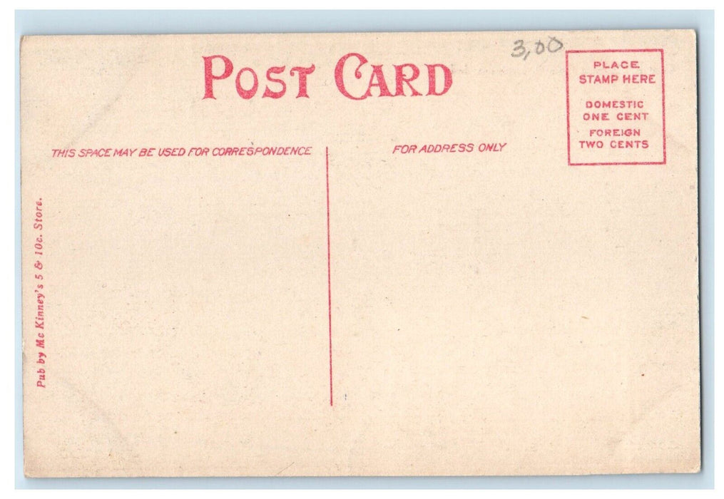 c1910's Central Christian Church Lebanon Indiana IN Unposted Antique Postcard