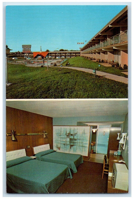 Howard Johnson's Motor Lodge Harrisonburg Virginia VA, Room View Postcard