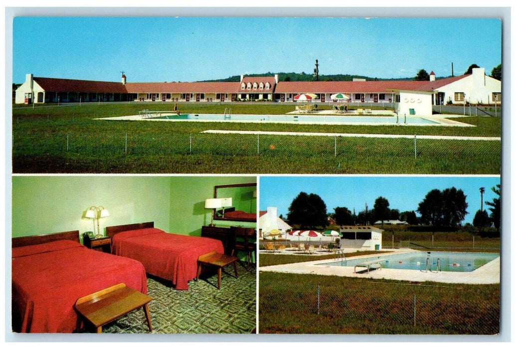 c1950's Cavalier Motel Warrenton Virginia VA, Multiview Vintage Postcard