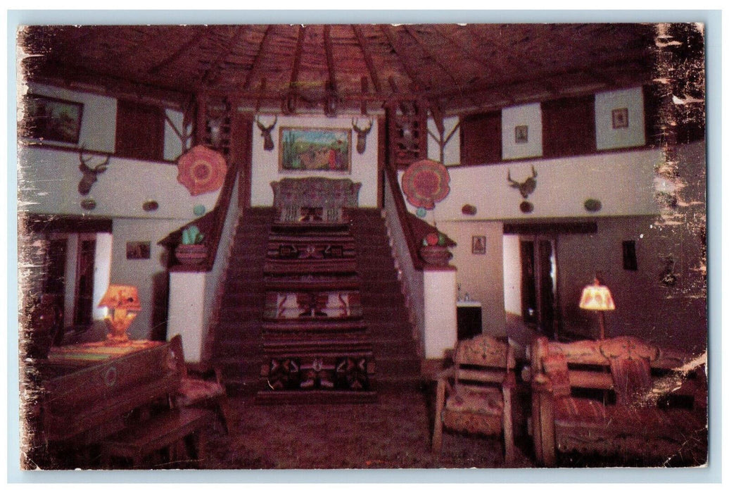 c1970s Red Mill Court Alameda Ave. El Paso Texas TX Vintage Postcard