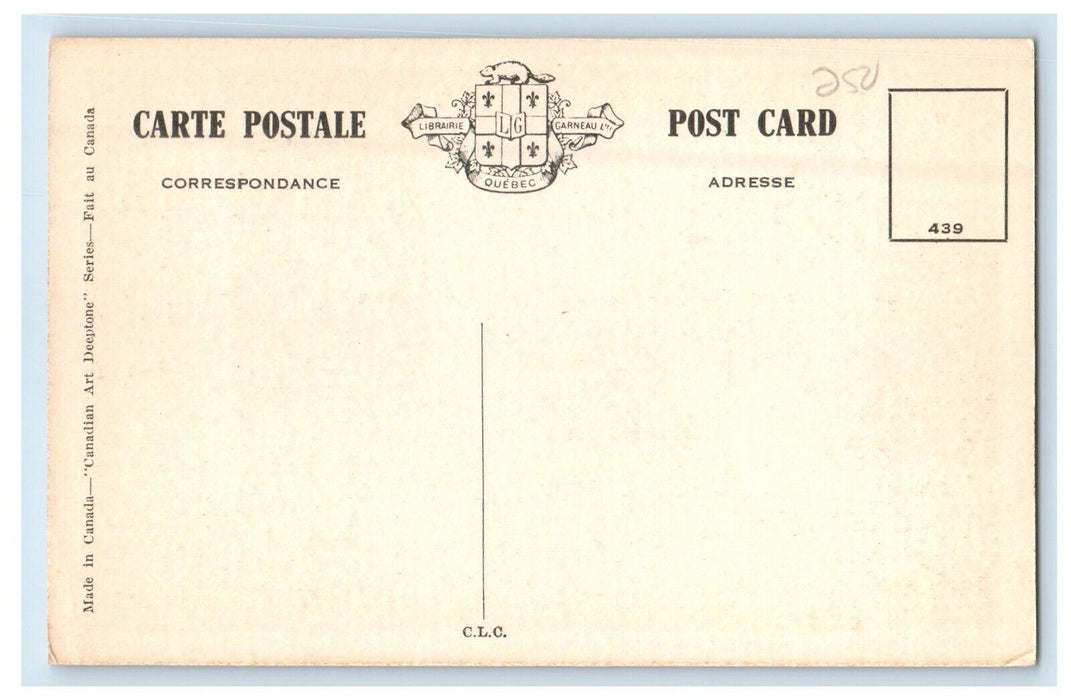 c1910's Spinning Wheel Le Route Quebec Canada Unposted Antique Postcard