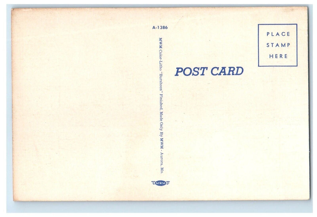 Shadburn's Restaurant Dining Room Lunch Counter Grill CO Springs CO Postcard