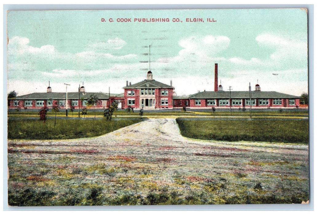 c1910 D.C. Cook Publishing Co. Elgin Illinois IL Antique Posted Postcard