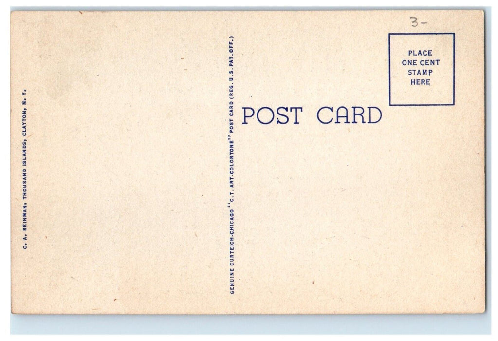 c1930's St. Mary's Catholic Church Thousand Islands Clayton NY Vintage Postcard