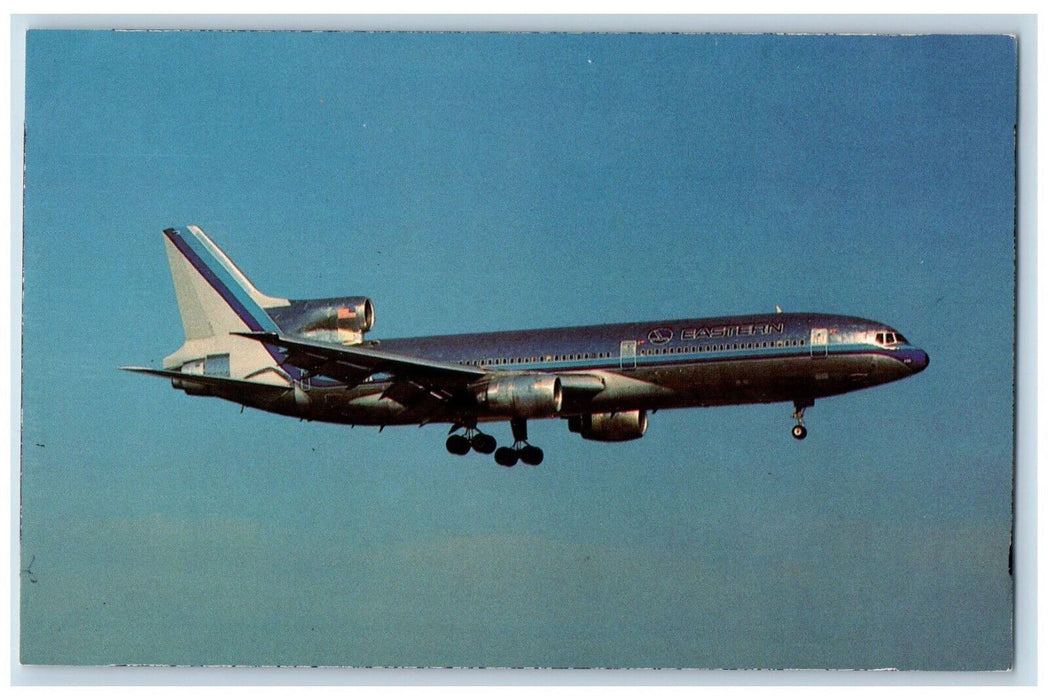 c1960s Eastern Airlines Lockheed L-1011 Airplane N336EA Vintage Postcard