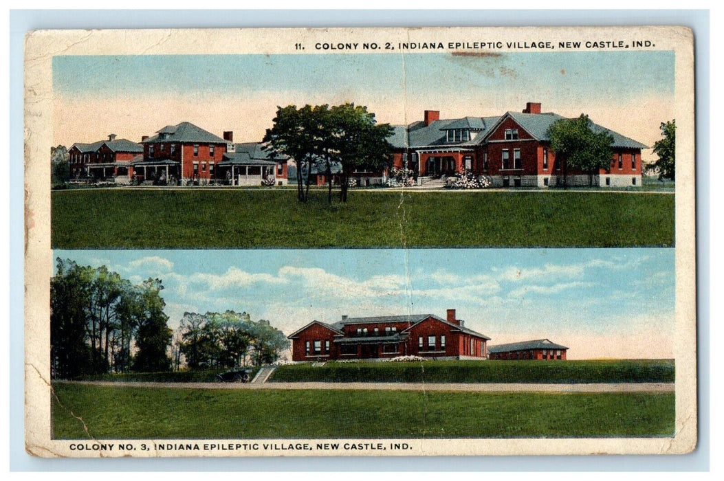 c1910's Colony Indiana Epileptic Village New Castle Indiana IN Vintage Postcard