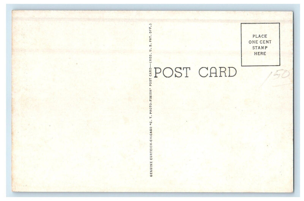 c1930's Shelby County Court House Shelbyville Indiana IN Posted Vintage Postcard