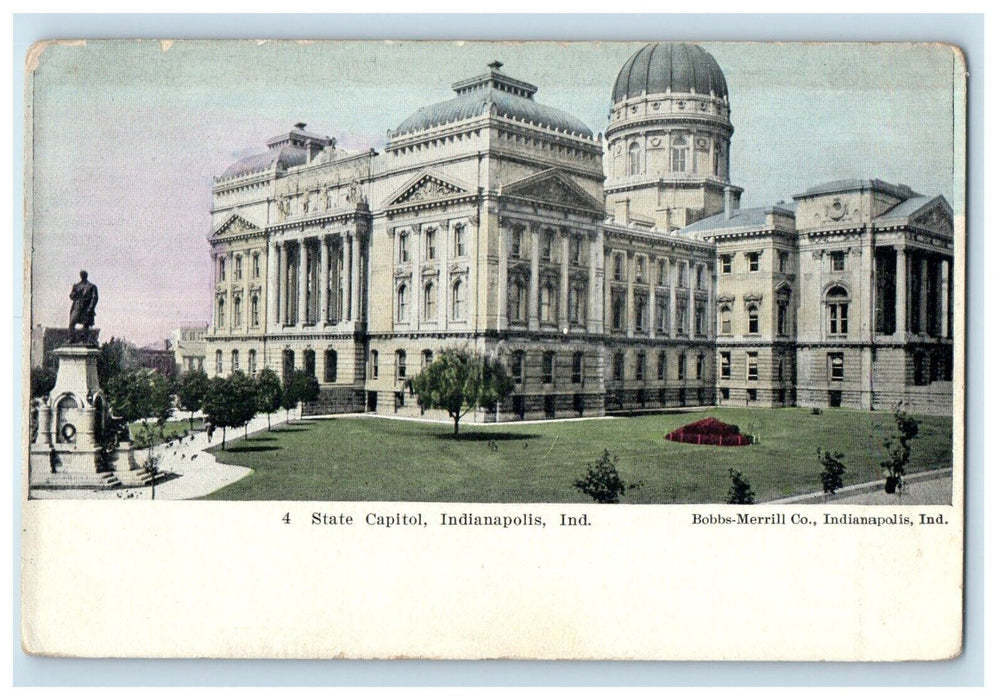 c1905 State Capitol Building Indianapolis Indiana IN Unposted Antique Postcard