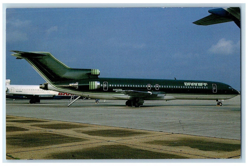 1990 Braniff N460BN Boeing 727-227 C/N 21226 Airplane No.15 Postcard