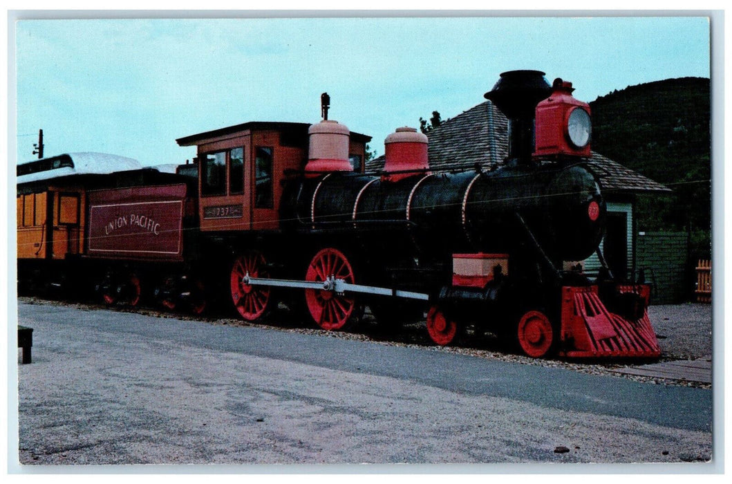 c1970s Train 737 Steamtown Bellows Falls, Vermont VT Vintage Postcard