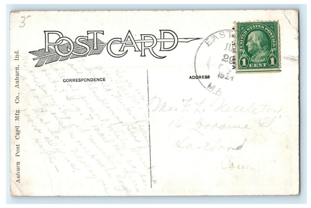 c1924 Kibbe's Point, East Otis, Massachusetts MA Antique Postcard
