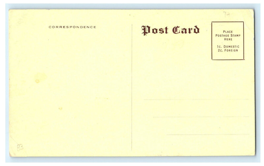 1913 Genesee Annual Conference Plymouth Methodist Church Advertising Postcard