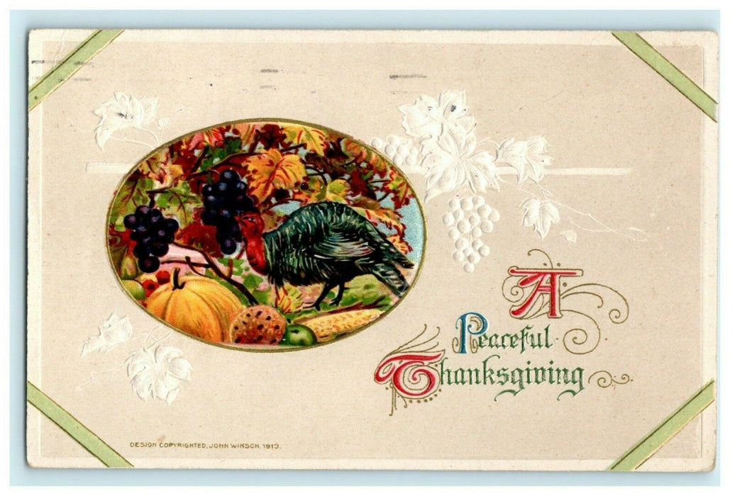 John Winsch Thanksgiving Turkey 1912 Harpers Ferry WV Washington DC Postcard