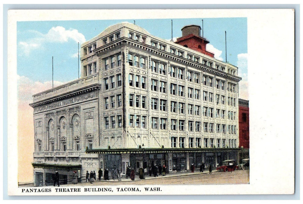 c1910 Pantages Theatre Building, Tacoma Washington WA Antique Postcard