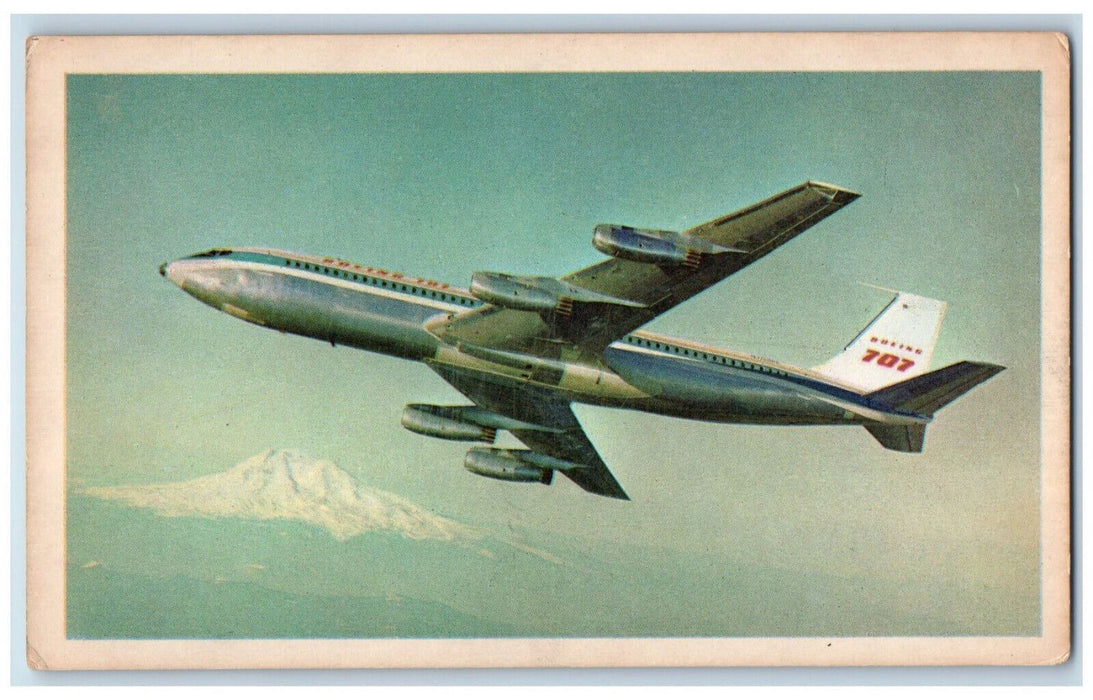 c1950's Pan American Airways Boeing 707 Airplane Boeing Co. Photo Postcard