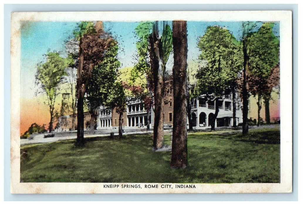 1946 Kneipp Springs View Rome City Indiana IN Posted Vintage Postcard