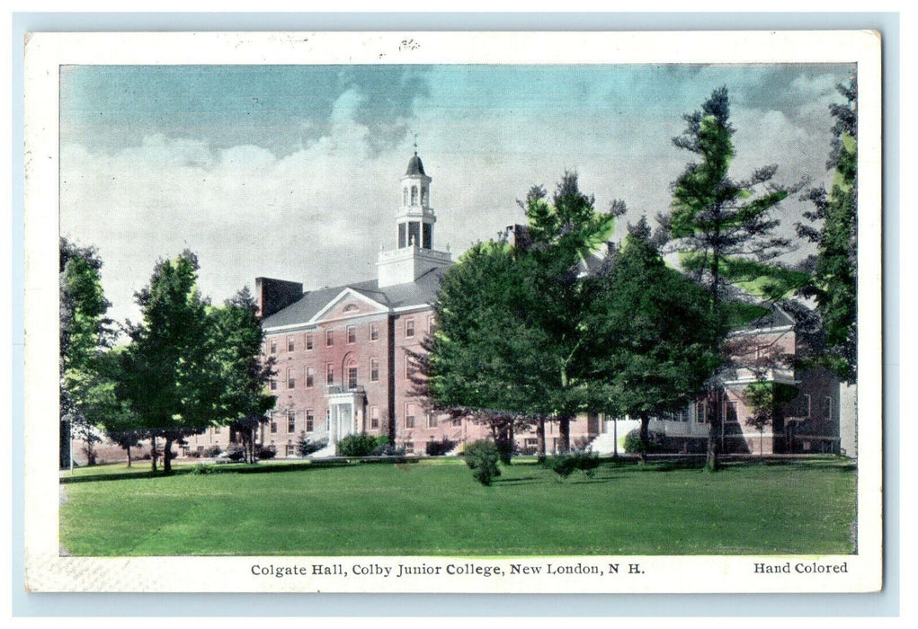 c1910 Colgate Hall, Colby Junior College New London New Hampshire NH Postcard
