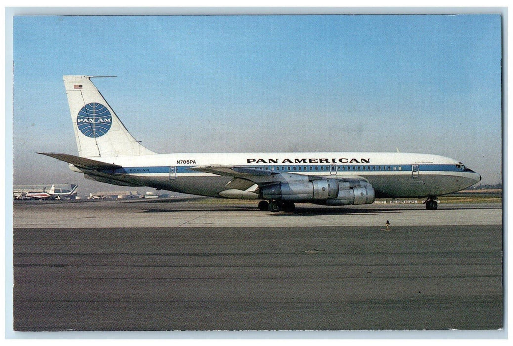 1961 Pan American Airways Boeing 720-030B N785PA Airplane Postcard