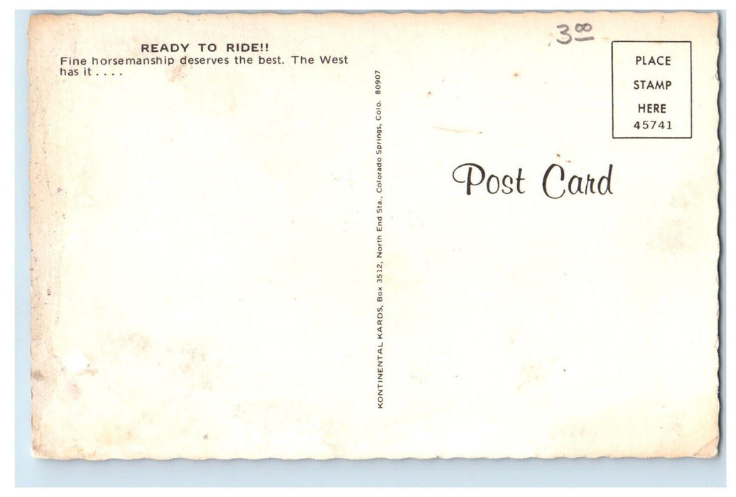 Galveston Restaurant & Night Club Craig Colorado CO, Horsemanship Postcard