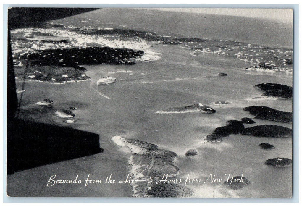 c1940's First Transatlantic Air Service, Flying Clipper Ships Airplane Postcard
