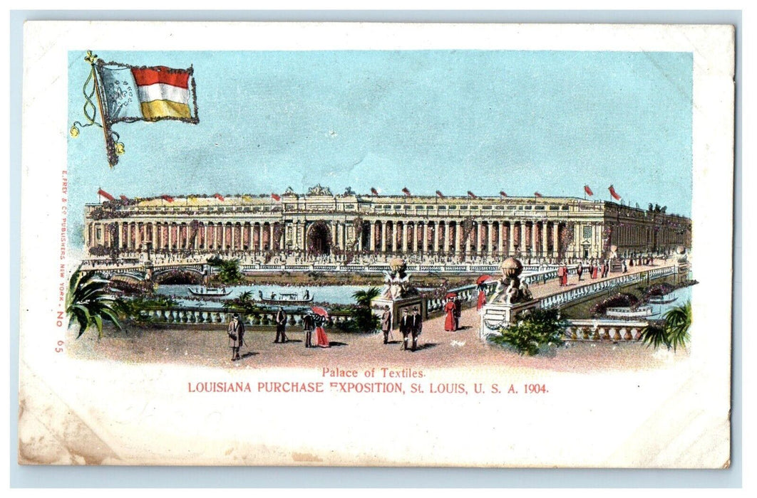 c1905 Palace Of Textiles Louisiana Purchase Exposition St. Louis USA Postcard