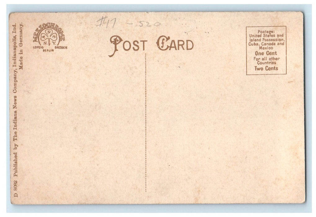 c1910's The Oliver Hotel Street View South Bend Indiana IN Antique Postcard