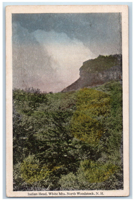 c1950's Indian Head White Mountains North Woodstock New Hampshire NH Postcard