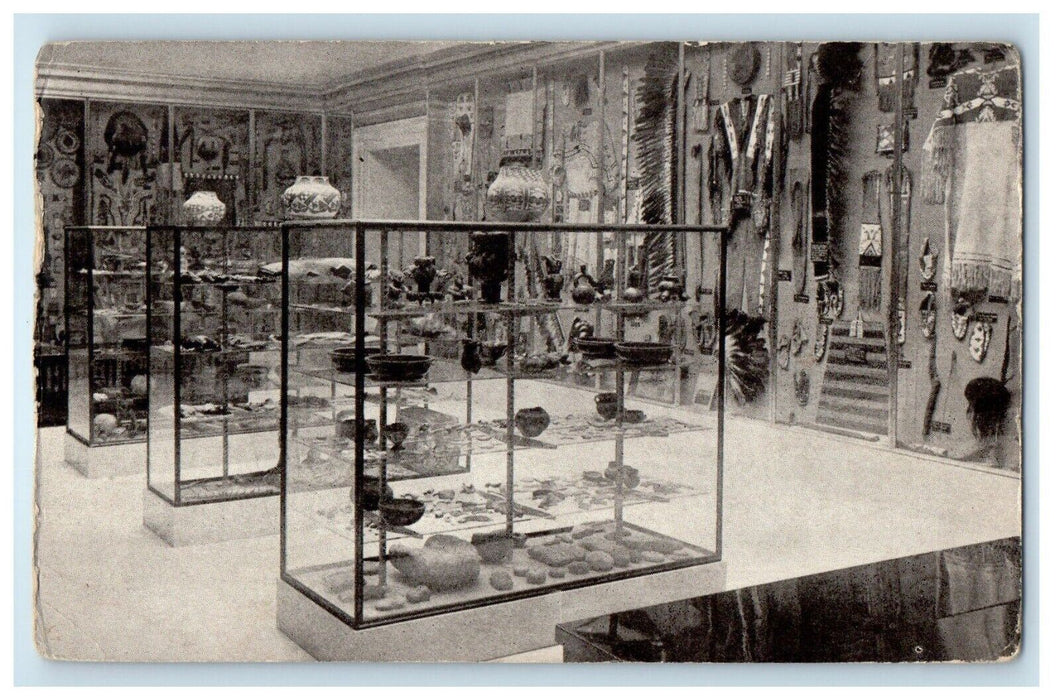 Hall Of The Plains Indian Museum Buffalo Historical Society Interior NY Postcard