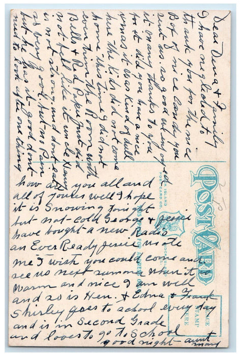 c1910 American Commercial and Savings Bank, Davenport Iowa IA Postcard