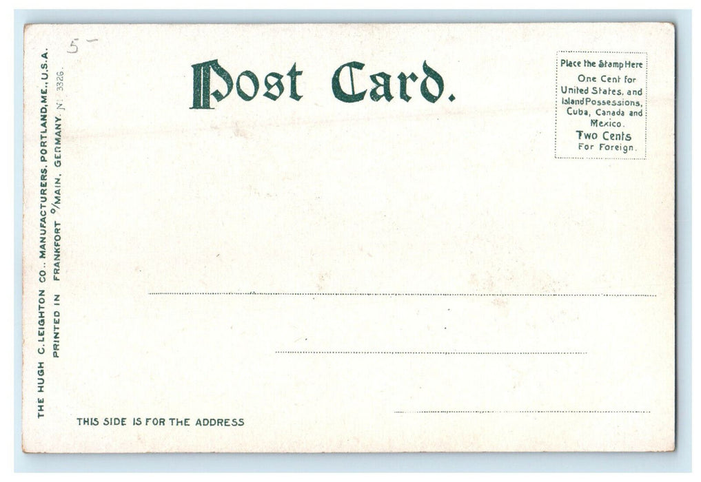 c1905s Boat Club House, Nashua New Hampshire NH Unposted Postcard