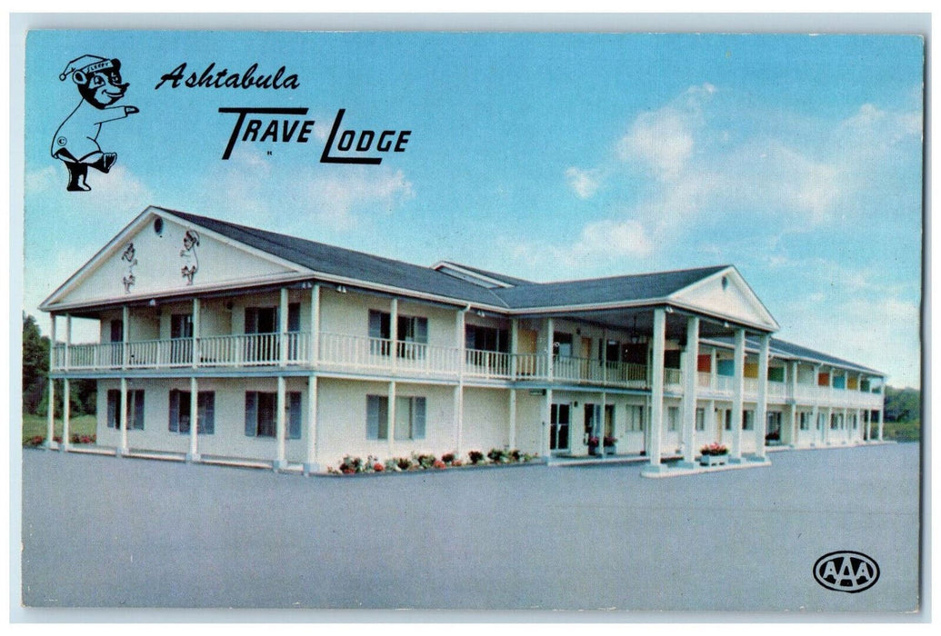 c1950s Ashtabula Travelodge Warren-Ashtabula Exit Austinburg Ohio OH Postcard