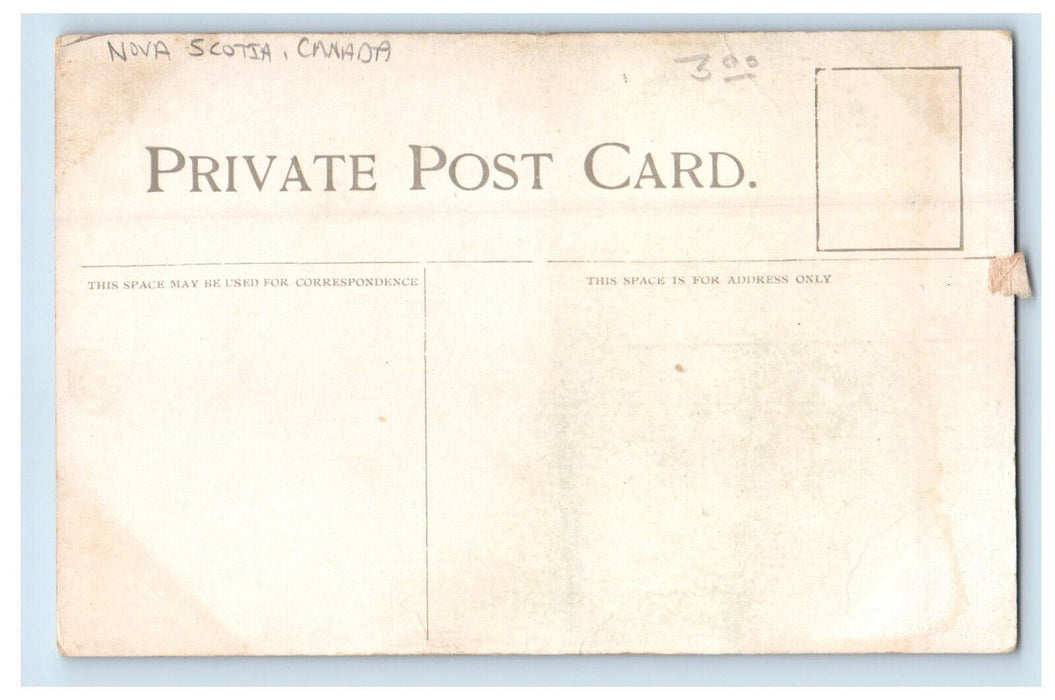 c1910 Yarmouth Light Nova Scotia Canada CA Antique Unposted Postcard