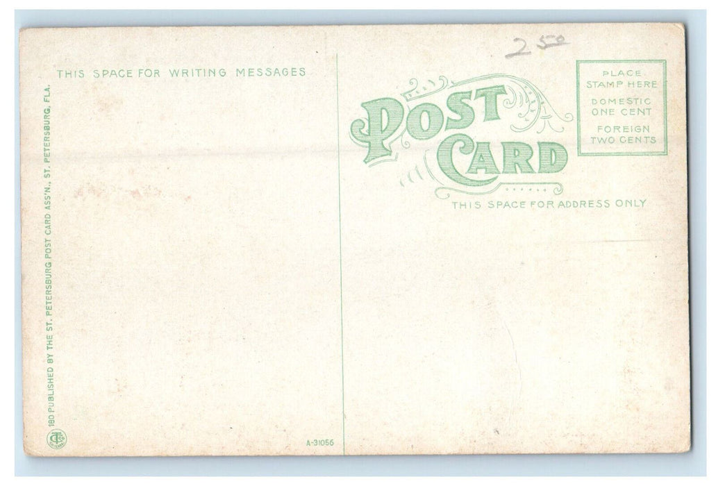 c1910 Egmont Lighthouse, Egmot Key Near St. Petersburg Florida FL Postcard