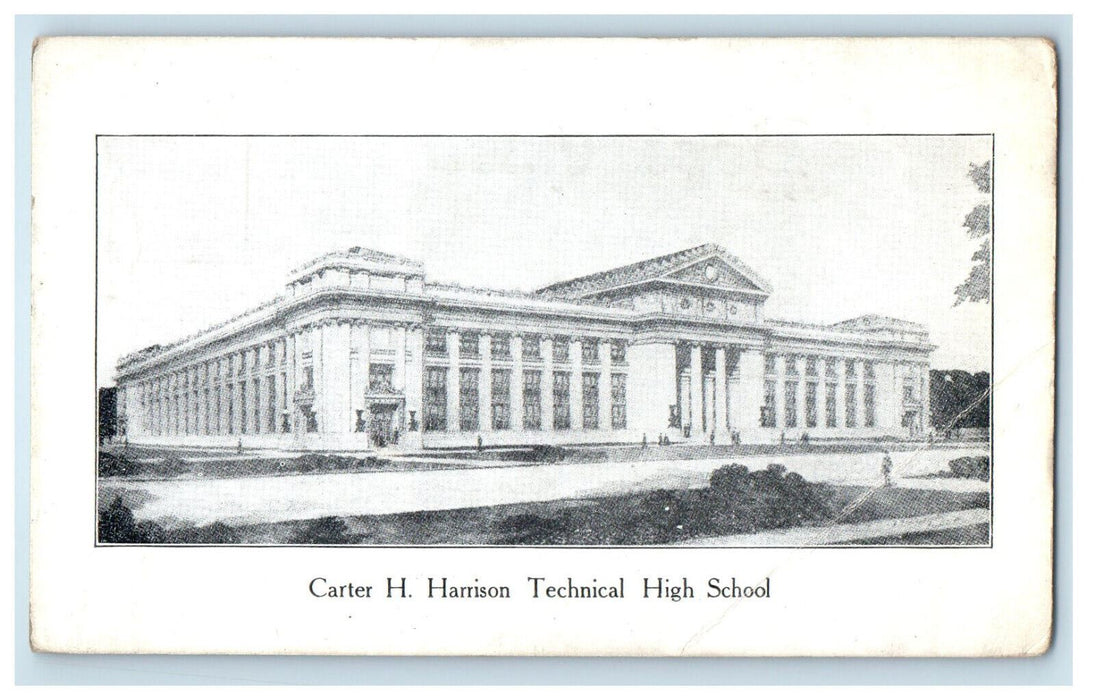 c1905 Carter H Harrison Technical High School Unposted Antique Postcard