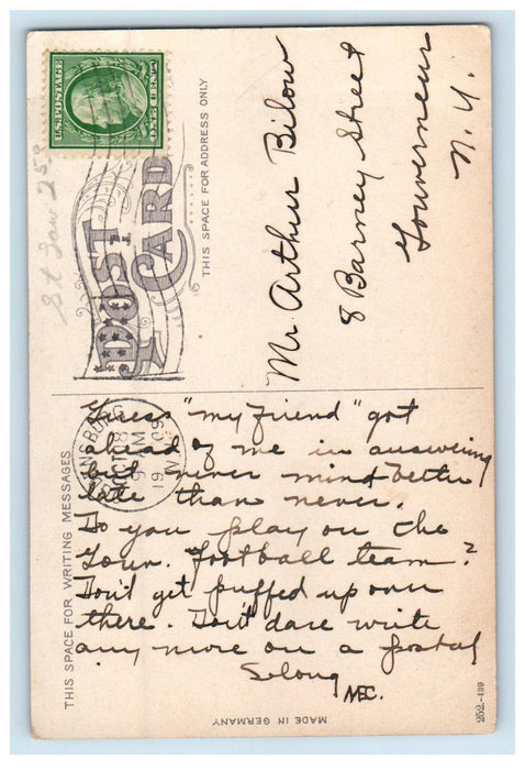 1909 Soldiers Monument Ogdensburg New York NY Posted Antique Postcard