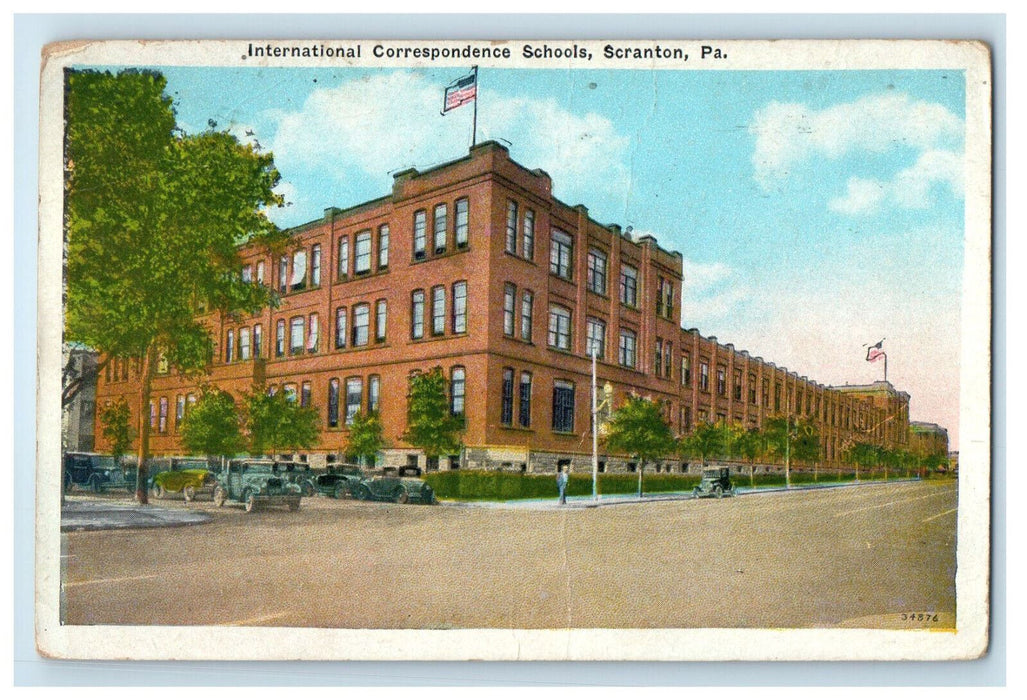 1934 International Correspondence School Scranton Pennsylvania PA Postcard