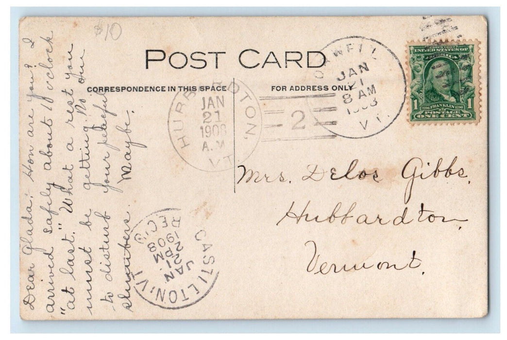 1908 Military Games Orwell Vermont VT Hurbardton Castleton RPPC Photo Postcard
