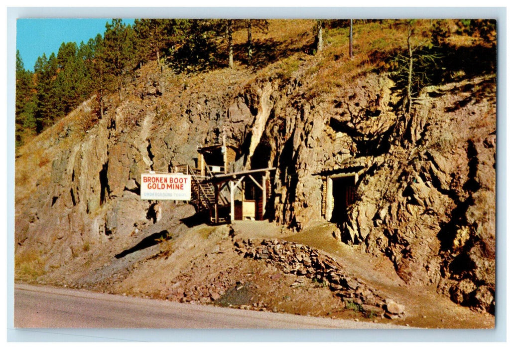 c1970s Broken Boot Gold Mine Deadwood South Dakota SD Vintage Postcard