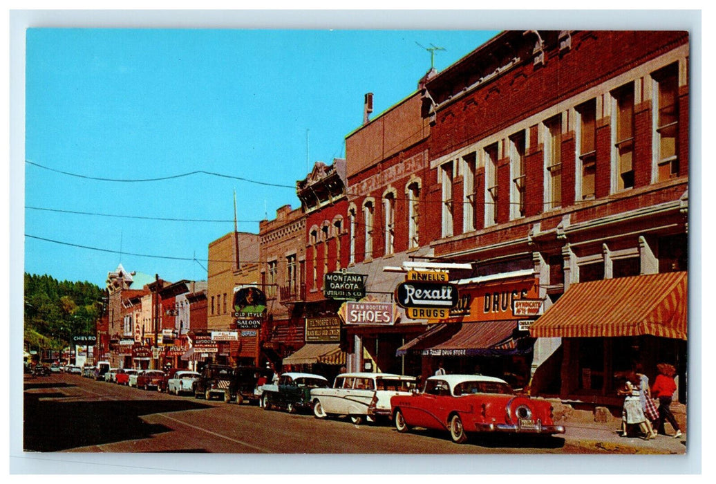 c1970s Main Street, Deadwood South Dakota SD Unposted Vintage Postcard